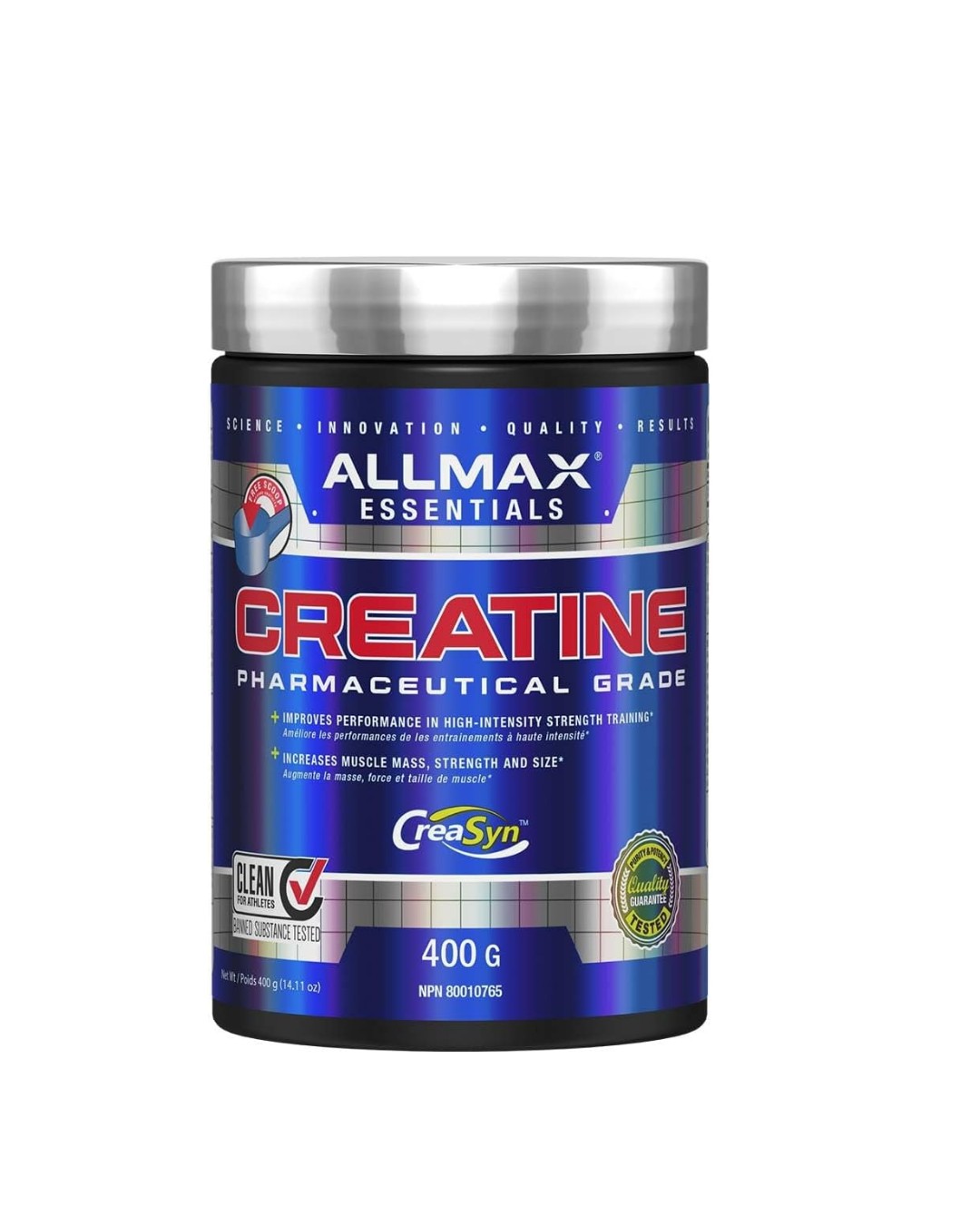 ALLMAX Creatine Monohydrate Powder, Micronized, Unflavoured, 400 g
