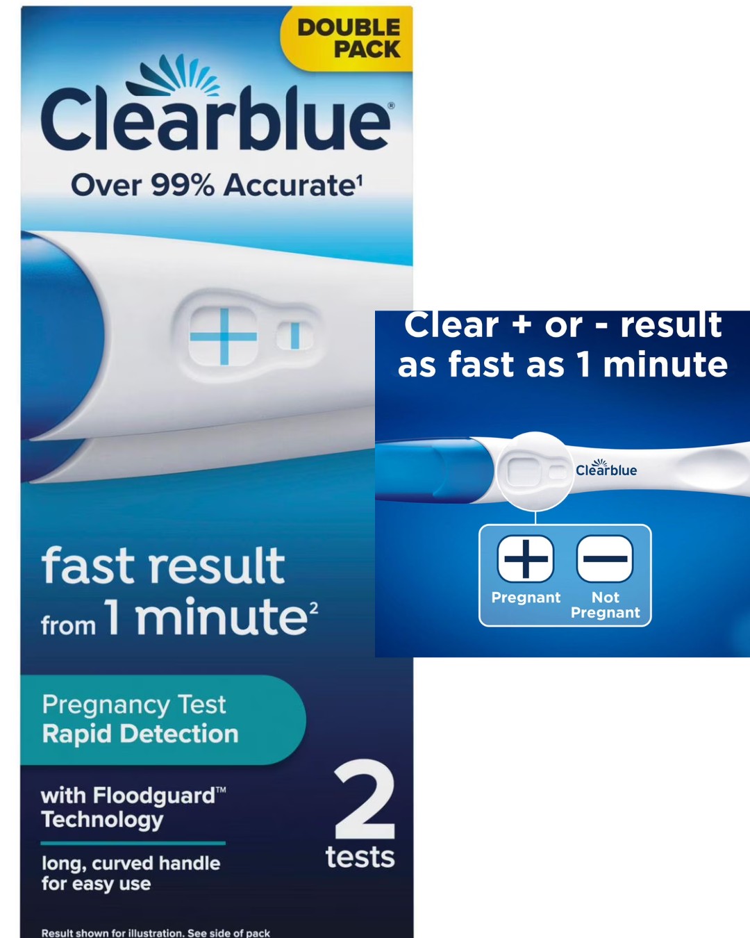 Clearblue Rapid Detection Pregnancy Test Kit, Home Pregnancy Test, 2 Tests