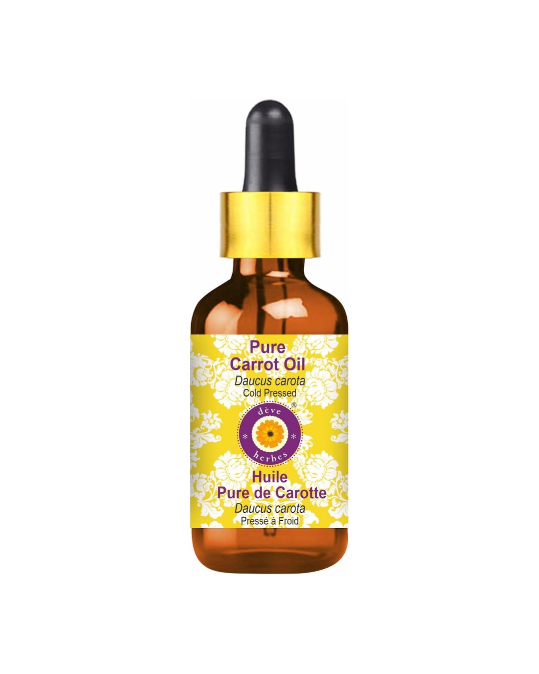 Deve Herbes Carrot Oil,Cold Pressed 15ml