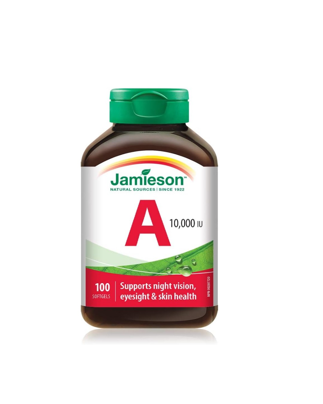 Jamieson Vitamin A 10,000 IU. 100 Count.