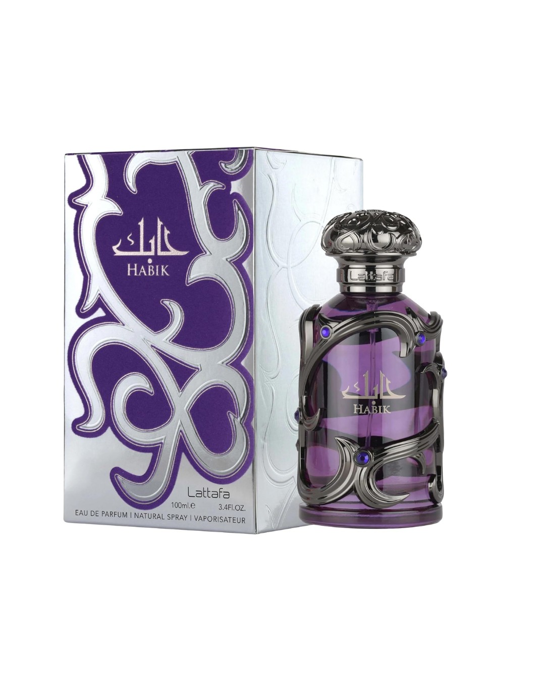 Lattafa Habik – Spicy, Aromatic, Woody, Musky – Eau de Parfum Spray Long-Lasting Fragrance for Men,100ml