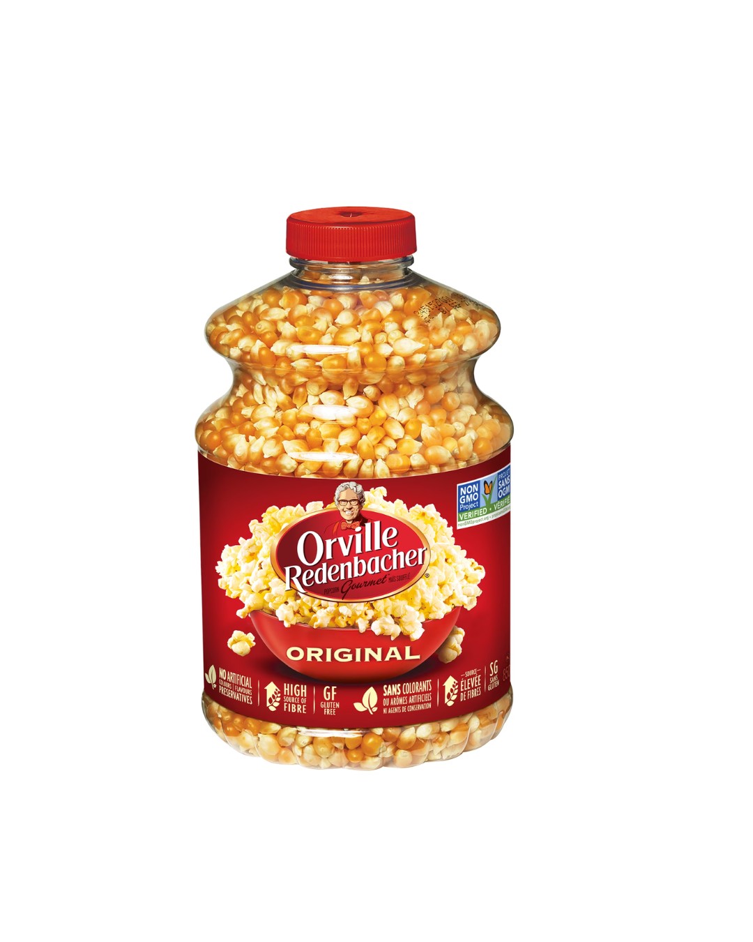Original Popcorn Kernels, No Artificial Colours or Preservatives, High Fibre, Gluten Free, 850g