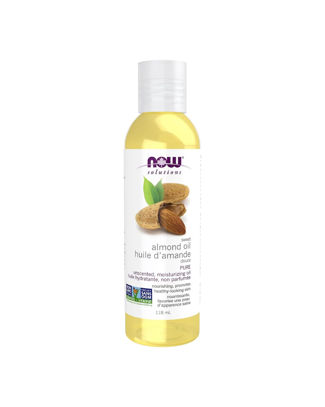 Sweet Almond Oil, 100% Pure Moisturizing Oil,Unscented Oil, 118ml