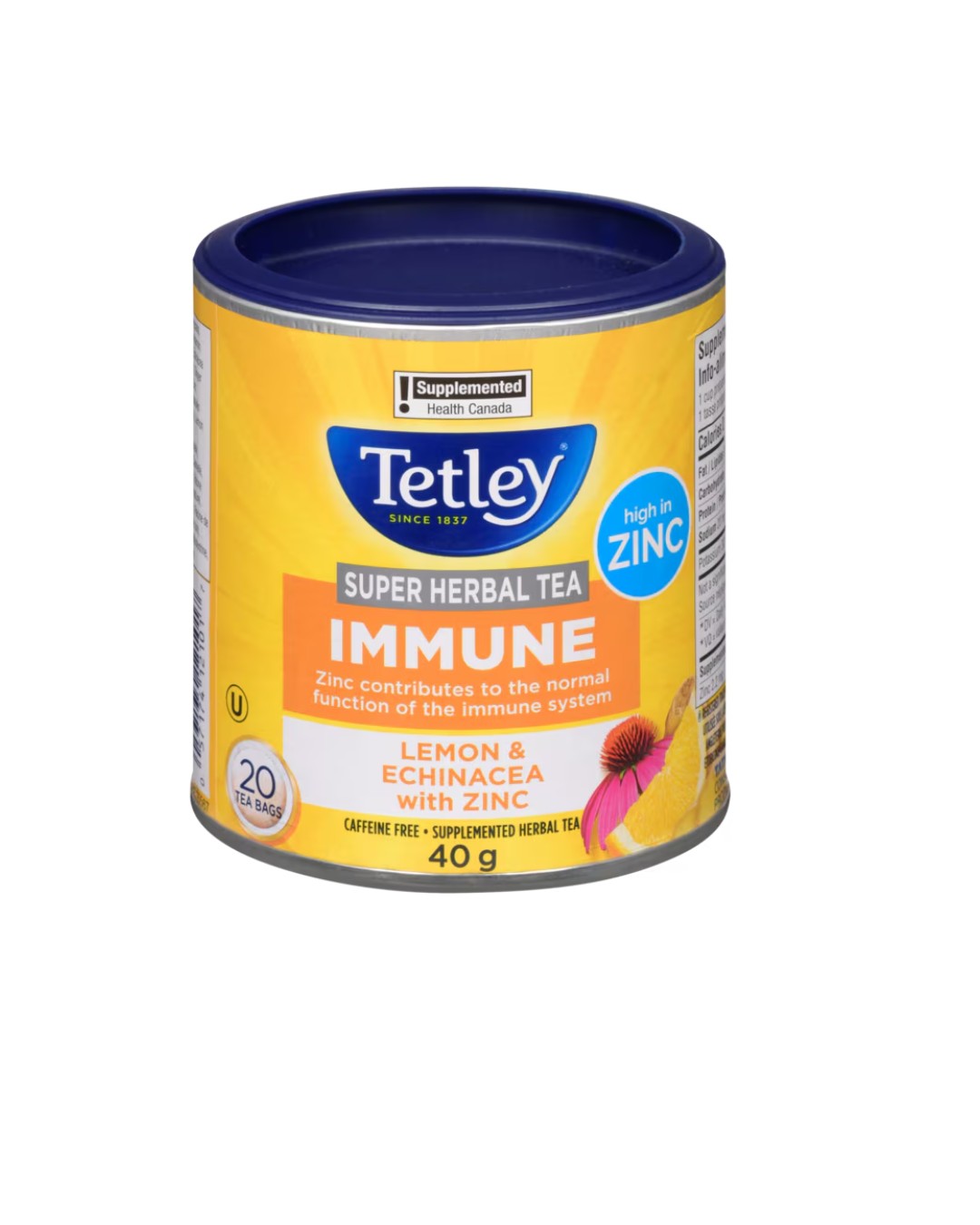 Tetley Super Tea immune lemon & Echinacea with Zinc,20 Tea bags