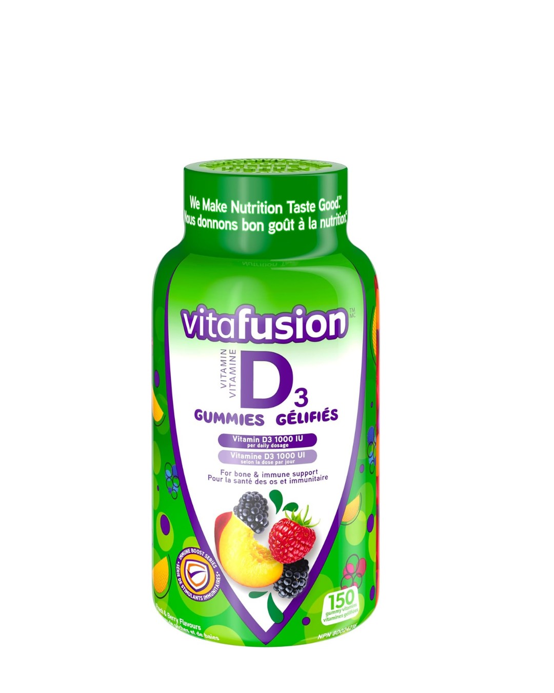 Vitafusion Vitamin D3 Gummies - 1000 IU of Vitamin D. 150ct