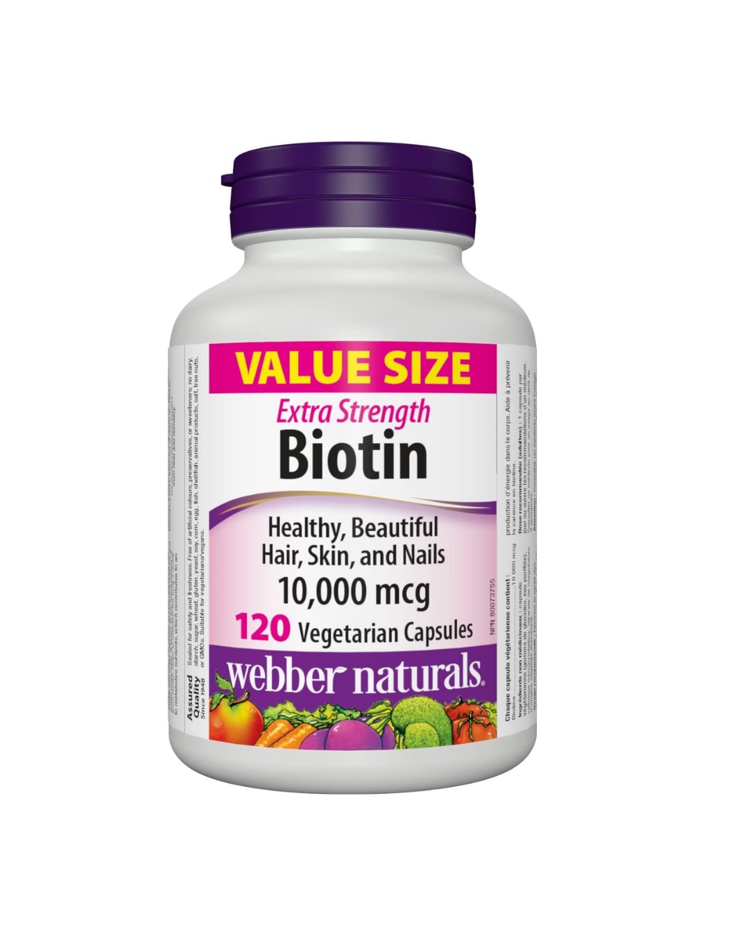 Webber Naturals Biotin Extra Strength 120ct