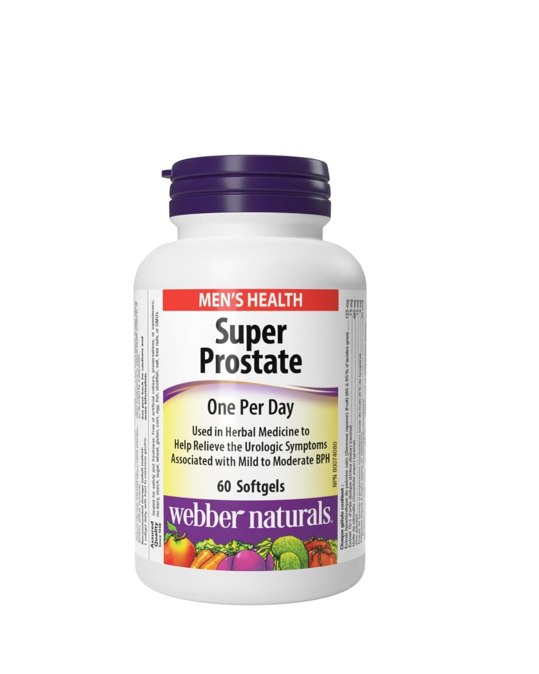 Webber Naturals Super Prostate,Containing Saw Palmetto, 60 Softgels. 