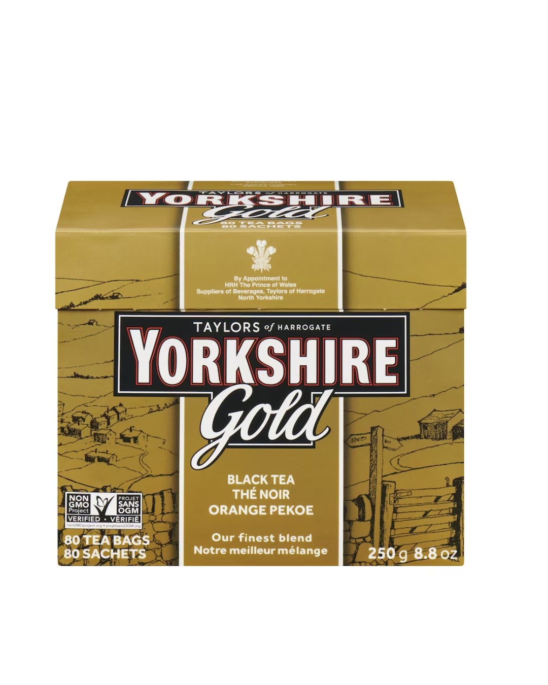 Yorkshire Gold Black Tea Orange Pekoe,80 Tea bags