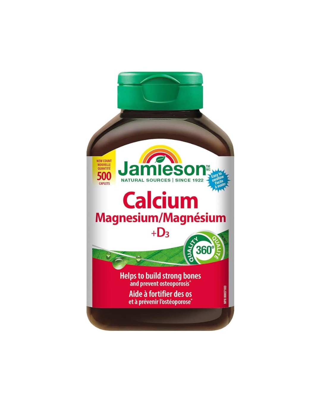 Jamieson Calcium Magnesium with Vitamin D3-500count